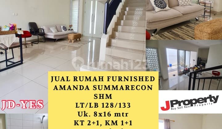 2-Storey Furnished House in Amanda Cluster Summarecon Bandung Nice House with SHM in Summarecon Bandung