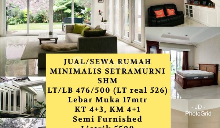 Rumah Lux Minimalis 2 Lantai Semi Furnished Di Setramurni Bandung Rumah Semi Furnished Bagus SHM - Sertifikat Hak Milik di Kompleks Setramurni Bandung, Setra Murni