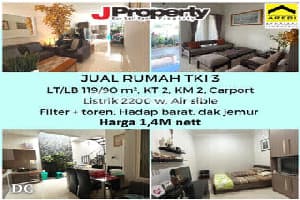 Well-Maintained Beautiful House with Renovation in TKI 3 Bandung, Semi-Furnished Beautiful House in Taman Kopo Indah 3 Bandung, Taman Kopo Indah.