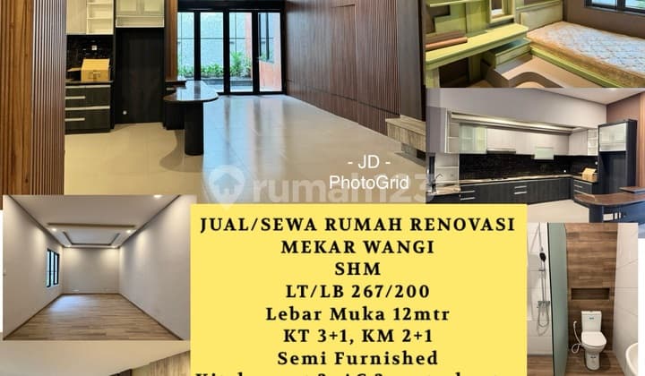 Furnished House with Good Renovation in Mekar Wangi Bandung Furnished Rental House Already Renovated SHM - Certificate of Ownership in Mekar Wangi Complex Bandung, Mekar Wangi