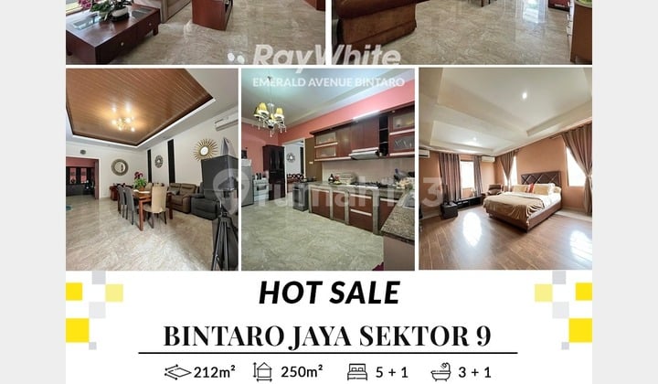 House For Sale in Sector 9 Bintaro, Well-Maintained, Area 212 m² House For Sale in Sector 9 Bintaro, Well-Maintained, Area 212 m²
