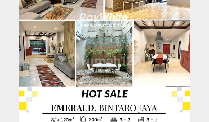 Rumah Dijual Emerald Bintaro, 3 M an Bagus Siap Huni