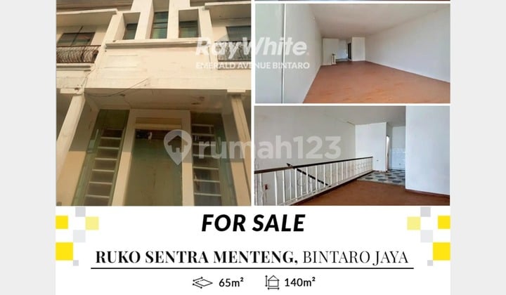Shop House for Sale in Sentra Menteng Bintaro Jaya, Strategic Location Ready for Business Shop House for Sale in Sentra Menteng Bintaro Jaya, Strategic Location Ready for Business