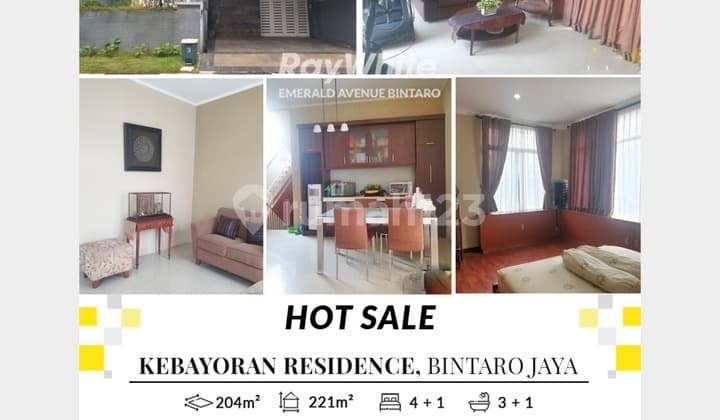 Rumah Dijual Kebayoran Bintaro LT 204 Harga Bagus