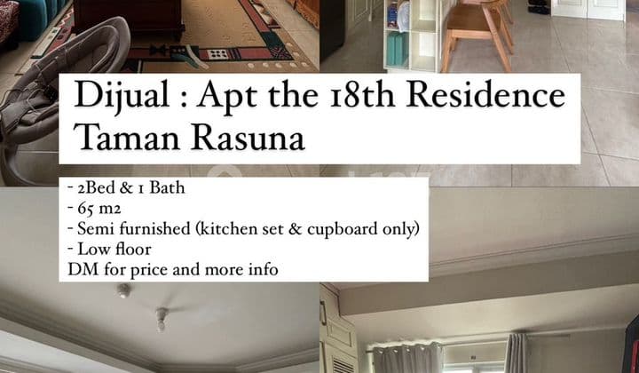 For Sale 2 BR Apartment 18th Residence Taman Rasuna