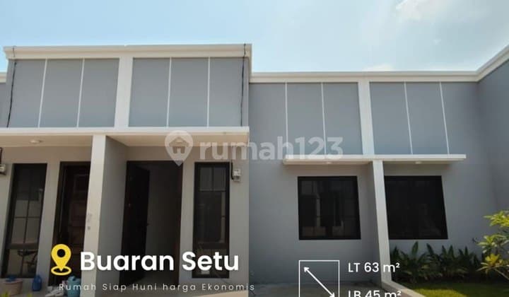 S798.Rumah Siap Huni Hrg Ekonomis 15 Menit ke Stasiun Rawabuntu