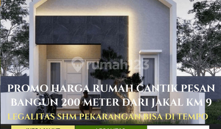 Promo Spesial Rumah Cantik Pesan Bangun Bisa KPR di Jogja Sleman Utara Hanya 200 Meter Dari Jl Raya Kaliurang KM 9