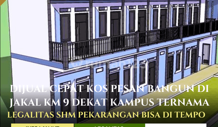 Dijual Cepat Kos Exclusive Pesan Bangun di Lokasi Strategis Belakang Polsek Ngaglik 200 Meter Dari Jl Raya Kaliurang KM 9