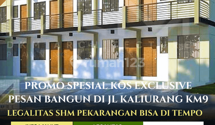 Jarang Ada ! Dijual Kos Hanya 8 Menit Dari Kampus UGM Jogja Sleman SHM Pekarangan Pesan Bangun Hanya 200 Meter Dari Jl Raya Kaliurang KM 9