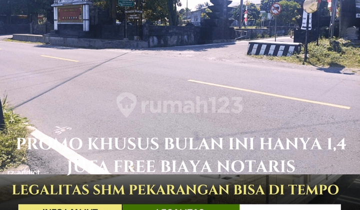 DIJUAL MURAH TANAH PEKARANGAN HANYA 1 JUTAAN FREE BIAYA NOTARIS BISA DI CICIL TANPA BUNGA