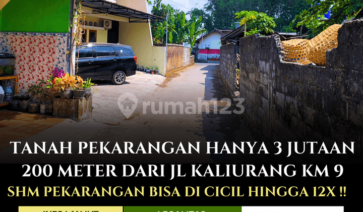 Promo Harga Spesial Tanah Pekarangan di Jual di Jogja Utara Sleman SHM Pekarangan Bisa di Cicil Hanya 200 Meter Dari Jl Kaliurang KM 9