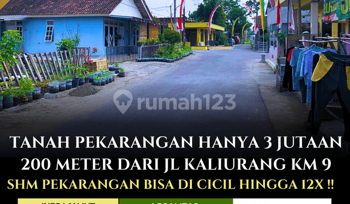 DIJUAL MURAH TANAH PEKARANGAN DI JOGJA UTARA SLEMAN DEKAT KAMPUS UGM HANYA 200 METER DARI JAKAL KM 9 BISA DI CICIL TANPA BUNGA