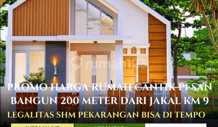 DIjual Rumah Cantik SHM Pekarangan Bisa KPR di Jl Kaliurang KM 9 Jogja Utara Free Kanopi