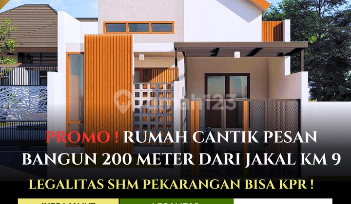 Dijual Murah Rumah Cantik Pesan Bangun di Jogja Utara Sleman Hanya 200 Meter Dari Jl Kaliurang KM 9 Bisa KPR