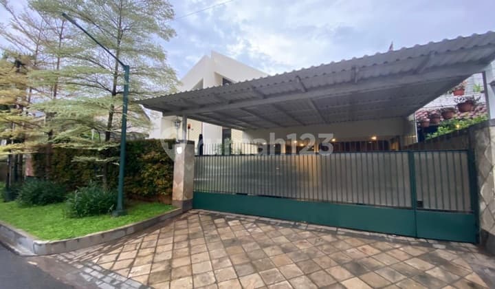 Pondok Indah House 1-Story Building Facing West