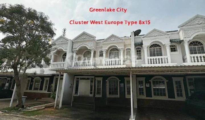 Rumah 2 Lantai Greenlake City Cluster West Europe Dekat Danau Asri