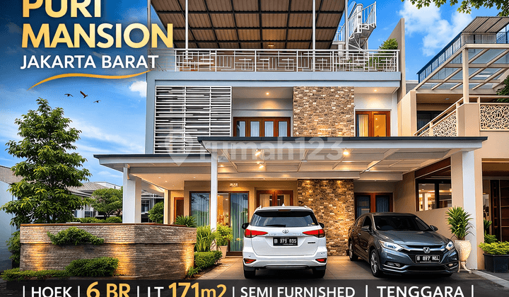 Rumah Hook Premium Puri Mansion - 6 KT | Dekat Tol & Lippo Mall Puri