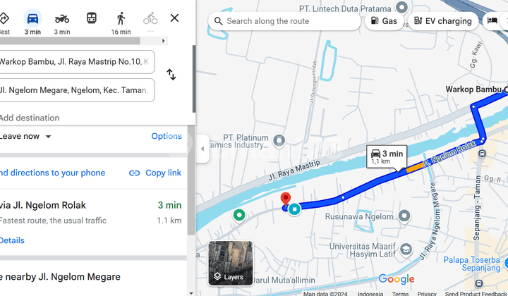 Warehouse Ngelom Only 1 Km to Krian Mojokerto Kertosono Toll Entrance