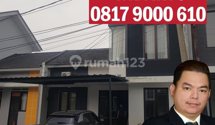 Jual Rumah 2 Lantai Sudah Renovasi SHM Lt 135m di Kebun Raya Residence Bogor