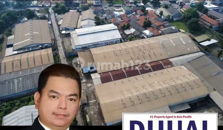 For Sale Ex Pabrik LT 5300m² LB 3096m² di Cicadas Gunung Putri , Lokasi Strategis