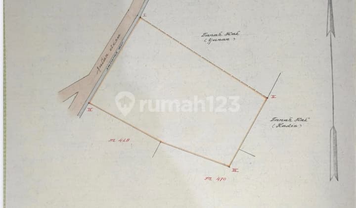 Strategic Land on Diponegoro Street, Kebomas, Gresik