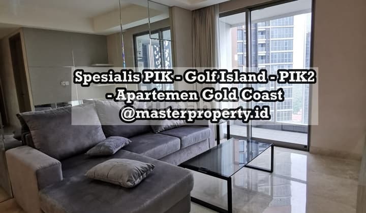 Dijual Apartemen Gold Coast PIK, 2BR, 90m2, Furnished, Renov