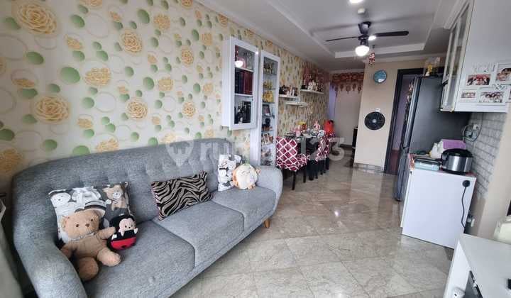 Dijual Murah Apartemen Riverside Muara Karang Type 3Br. Lowzone Kondisi Furnish Rapih Siap Huni HGB Harga Masih bisa Nego!