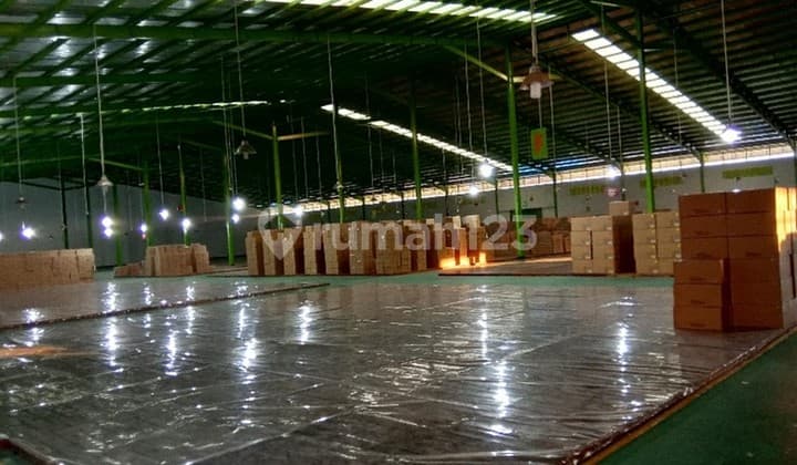 Extremely spacious warehouse with building area exceeding 3 hectares, flood-free, in Jepara, ideal for factory use.