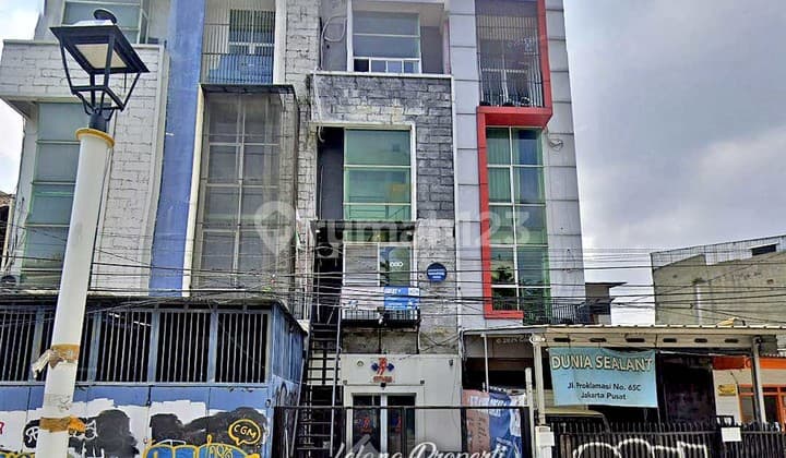 Ruko 4 Lt Kondisi Bagus Strategis Jl Proklamasi Menteng Jakpus