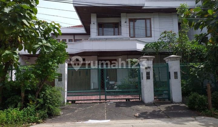 S1733-Cb732 2-Story House 400/400 M2 Many Rooms 2-Car Road In Dki Meruya Subdivision