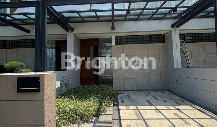 RUMAH MODERN BARU GRESS GRAND KENJERAN AKENO TIPE KIRA 5X16 (2 LANTAI) CARPORT 1 MOBIL HGB BISA KPR