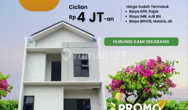 Rumah di Padalarang dkt Cilame Tanimulya Ngamprah Cipageran Cimahi Bandung Barat 2 Lantai SHM Baru Hadap Timur