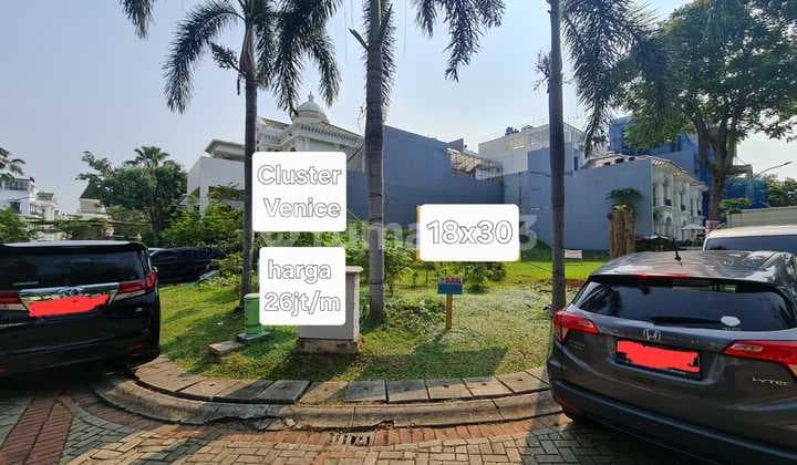 Dijual Kavling 18X30 Hook Cluster Venice Pantai Indah Kapuk 1 Jakarta Utara