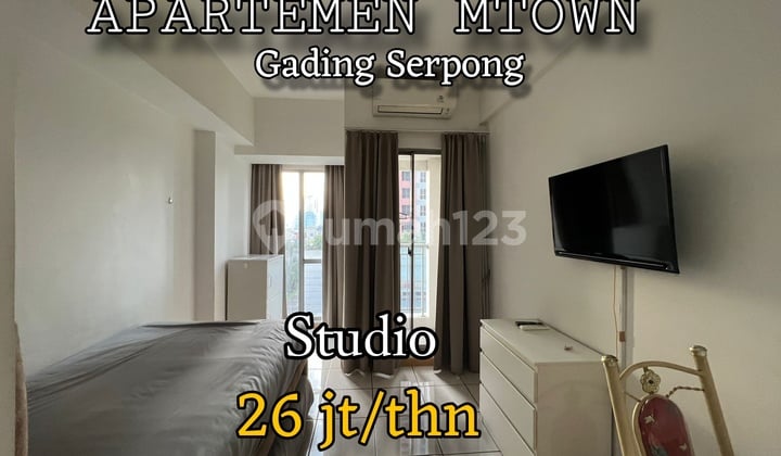 Apartemen Furnished @Mtown Gading Serpong Dekat Mall Sms