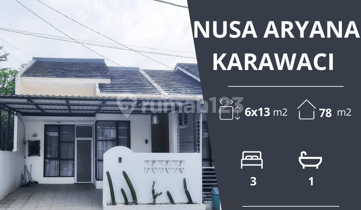 Rumah Siap Huni dan Rapi Furnish di Cluster Aryana, Karawaci, Tangerang