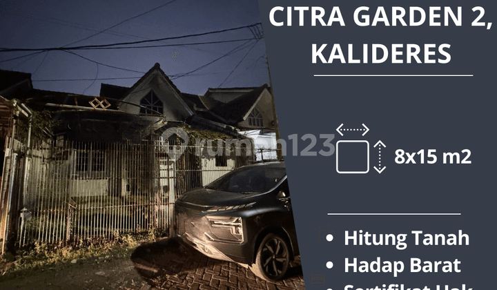 FOR SALE: Old Land-Only House in Citra Garden 2, Kalideres, West Jakarta