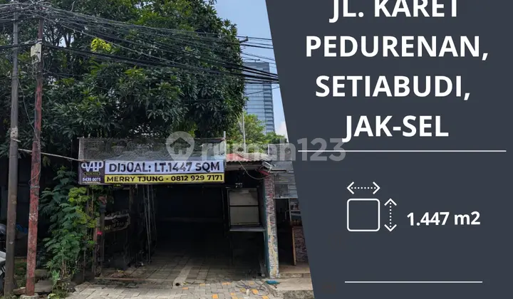 Dijual: Kavling di Jl. Karet Pedurenan, Setiabudi, Jakarta Selatan