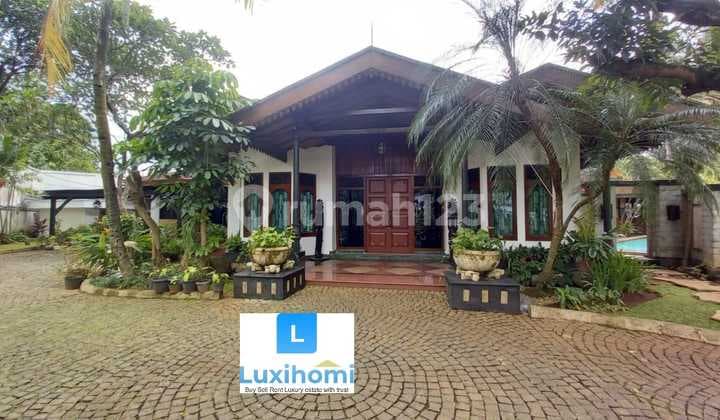 Dijual Rumah Nuansa Resort Lt 969m2 Semi Furnish di Jl. Puri Mutiara, Cilandak,jaksel