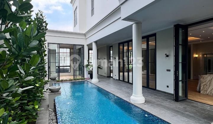 For Sale Brand New House American Classic 4 Lantai Luas 370m2 Di Kebayoran Baru -jakarta Selatan