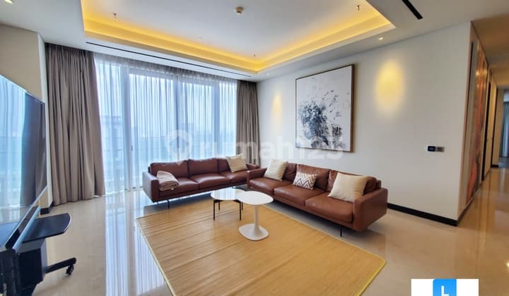 For Rent: Pakubuwono Menteng Apartment, 3 Bedrooms, Private Elevator, Size 260M2, Furnished, High Floor