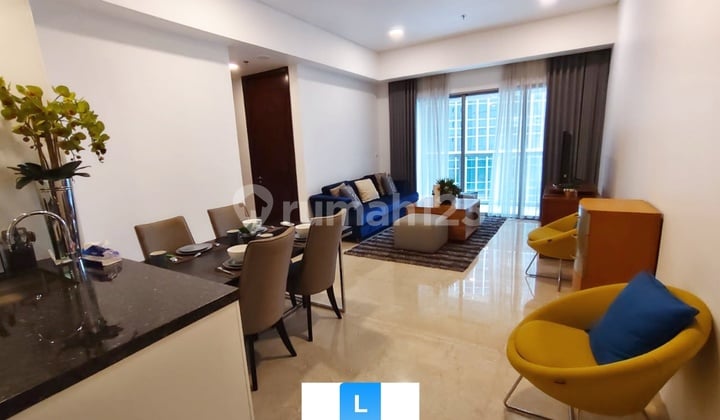 Disewakan Apartemen Anandamaya Residence 2Bed Sz 129M2 Low Floor, Furnish, Dekat Stasiun MRT dan Pusat Perbelanjaan