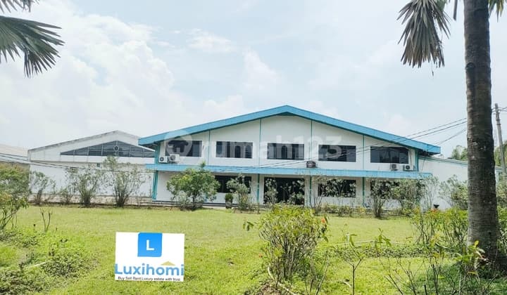 Dijual Pabrik Luas 27.550m2 Sudah Ada Izin Beroperasi Dan Ada Bangunan Mess Lokasi Di Jalan Raya Serang, Cikande Banten