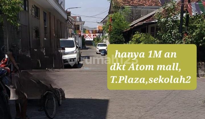 Rumah 1m An Dkt Atom Mall,t.plaza,sekolah2 Tengah Kota Surabaya