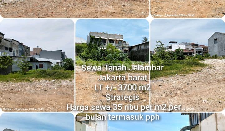 Tanah Disewa Jelambar Bukan Pinggir Jalan Raya Akses Masuk Komplek Komersial Strategis Dekat Rumah Duka Jelambar Dekat Tol Dekat Perumahan