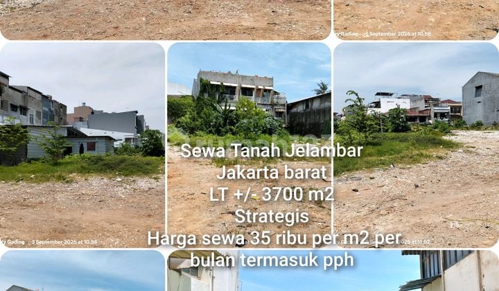 Tanah Disewa Jelambar Bukan Pinggir Jalan Raya Akses Masuk Komplek Komersial Strategis Dekat Rumah Duka Jelambar Dekat Tol Dekat Perumahan