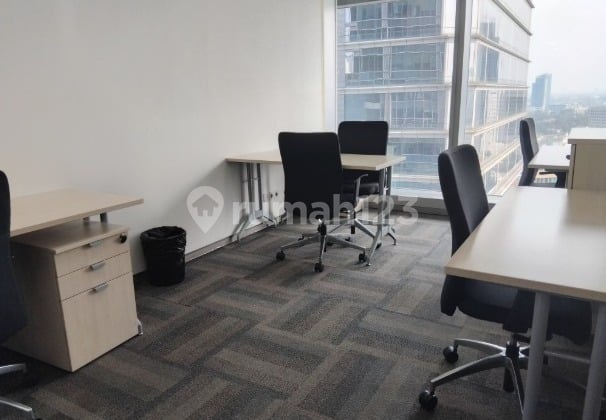 Kantor Unit Furnished 10 Pax di Cyber 2 Area Kuningan Dekat LRT