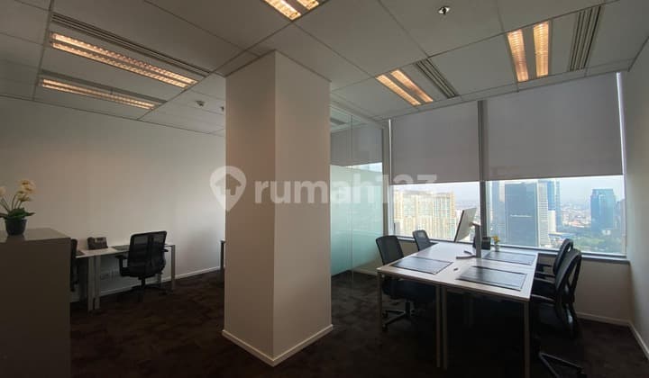 Kantor Unit Furnished 8 Pax di DBS Bank Tower Satrio Dekat Mall