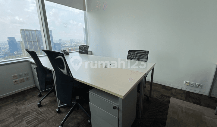 Rent Furnished 6-Person Office Unit at DBS Bank Tower Satrio
