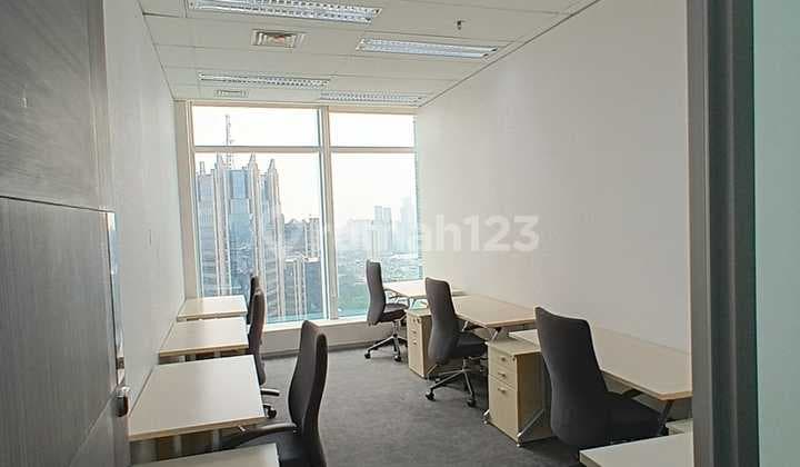 Kantor Unit Furnished 5 Pax di Equity Tower Area Scbd Dekat MRT