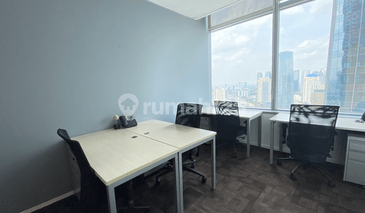 Kantor Unit Furnished 6 Pax di DBS Tower Satrio Dekat Lotte Mall